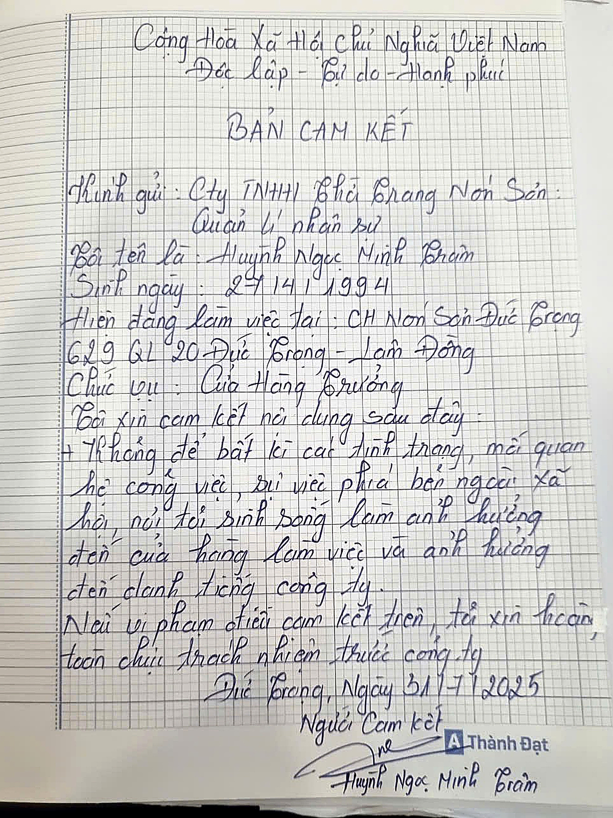 Huỳnh Ngọc Minh Trâm